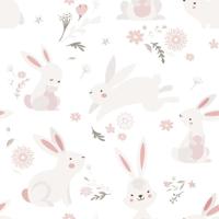 Noordwand Kids Walls Behang met konijntjes - 45860 - thumbnail
