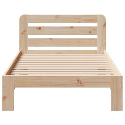 Bedframe zonder matras massief grenenhout 200x200 cm