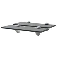 VidaXL Schappen zwevend 2 st 30x10 cm 8 mm glas - thumbnail