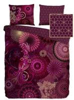 HIP Dekbedovertrek "mandala&apos;s en bloemen" - Bordeaux - (240x200/220 cm) - Katoen Satijn - thumbnail