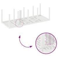 Tuin Tafel Wit 250x100x73 cm van Poly Rattan - thumbnail