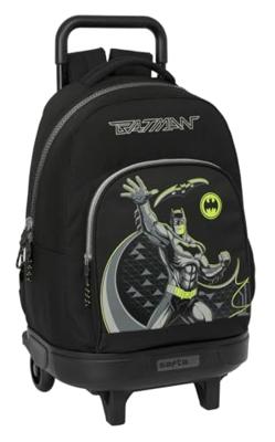 Schoolrugzak met Wielen Batman Game over Zwart 33 x 45 x 22 cm