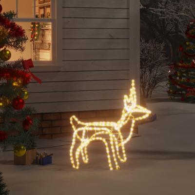 VidaXL Kerstfiguur rendier warmwit 60x30x60 cm