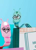 Mondikaarten Flexilight leeslamp bookworm aqua - thumbnail