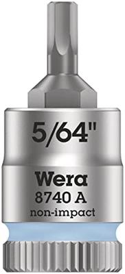 Wera 8740 A 05003380001 Inbus Dopsleutel-bitinzet 5/64 1/4 (6.3 mm)