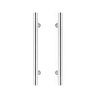 Deurgrepen per paar T-vorm 600x65x20 HoH 400mm RVS - thumbnail