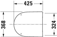 Duravit Qatego Closetzitting 36,8x42,5x4,4 cm Glans Wit - thumbnail