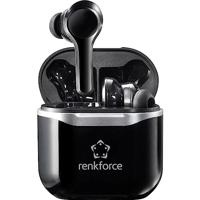 Renkforce RF-NCE-500 In Ear oordopjes Bluetooth Zwart Noise Cancelling Headset, Volumeregeling - thumbnail