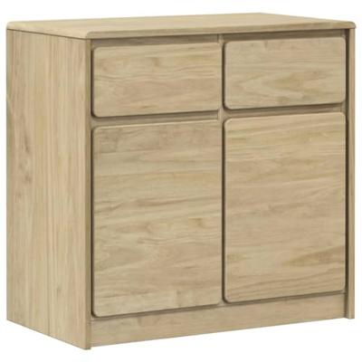 Dressoir SAUDA 80x43x75,5 cm massief grenenhout eikenkleurig