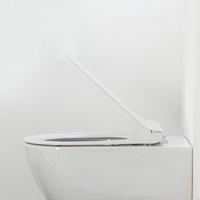 Toiletbril Tiger Veiros Met Deksel Thermoplast Wit - thumbnail