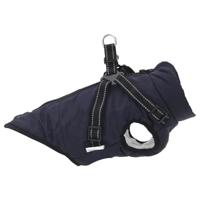 VidaXL Hondenjas met harnas waterdicht reflecterend marineblauw l36 - thumbnail