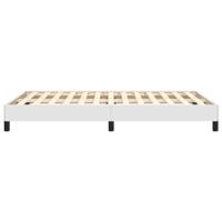 Bedframe zonder matras 120x190 cm kunstleer wit - thumbnail