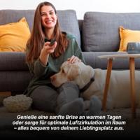 Brilliant Zwarte ventilatorSalerno met RGB functie - G60020/06 - thumbnail