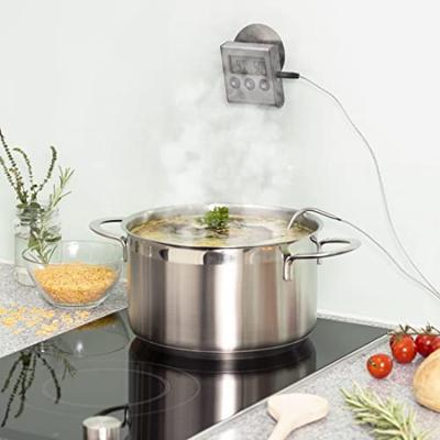 Xavax Digitale vleesthermometer met timer Kookaccessoires Zwart - thumbnail