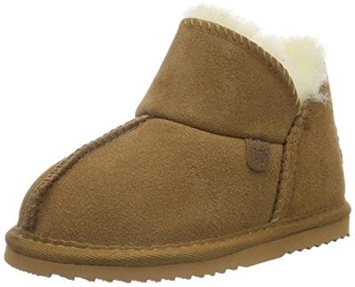 Warmbat Willow Suede Pantoffel Kinderen Cognac 31 - thumbnail