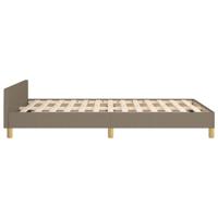 Bedframe zonder matras 120x200 cm stof taupe - thumbnail