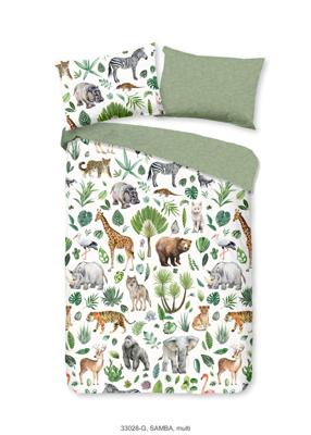 Good Morning Ledikant babydekbedovertrek "Afrikaanse dieren / big five" - Multi - (100x135 cm) - Katoen Good Morning Ledikant babydekbedovertrek "Afrikaanse dieren / big five" - Multi - (100x135 cm) - Katoen