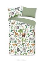 Good Morning Ledikant babydekbedovertrek "Afrikaanse dieren / big five" - Multi - (100x135 cm) - Katoen - thumbnail