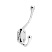 De Oude Deurklink Kapstokhaak nikkel - thumbnail