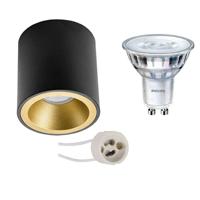 Philips - Opbouwspot Set - Sceneswitch 827 36d - Pragmi Cliron Pro - Gu10 Fitting - Dimbaar - Opbouw Rond - Mat - thumbnail