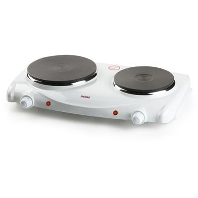Domo elektrische kookplaat, 1000-1500W, wit