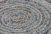 Tapijt DKD Home Decor Blauw Multicolour Indiaas (200 x 200 x 1 cm) - thumbnail