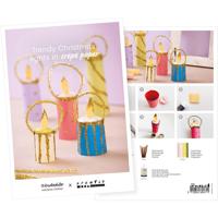 Creativ Company Ansichtkaart, trendy kerstverlichting van crêpepapier, a5, vel 14,8x21 cm, 1 stuk - thumbnail