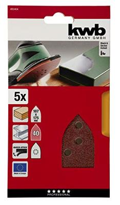 kwb 493404 Deltaschuurpapier Korrelgrootte (num) 40 (l x b) 147 mm x 107 mm 5 stuk(s) kwb 493404 Deltaschuurpapier Korrelgrootte (num) 40 (l x b) 147 mm x 107 mm 5 stuk(s)