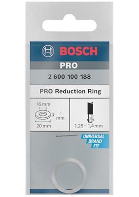 Bosch Accessories 2600100188 Bosch Power Tools Reduceerring 20 x 16 x 1.0 mm 1 stuk(s)