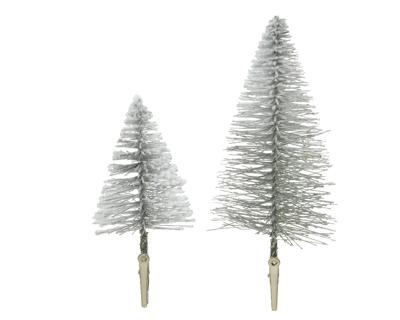 Kerstornament Kerstboom Clip Grijs 4st Kerstornament Kerstboom Clip Grijs 4st