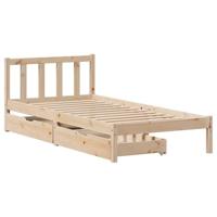 Bedframe zonder matras massief grenenhout 100x200 cm - thumbnail