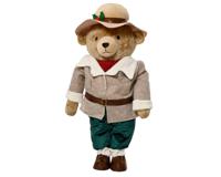 Kerstpop Teddybeer Lichtbruin 88cm - thumbnail