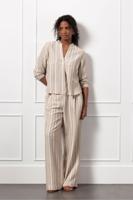 Lieve gold stripe top - latte - 12994 - thumbnail