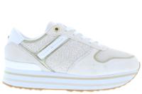 Tommy Hilfiger TH metallic flatform AF2 white dove Beige  - thumbnail