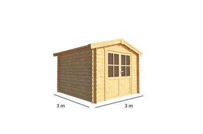 Blokhut, tuinhuisje Fenna-Aisha 300 cm bij 300 cm diep zadeldak Warentuin Collection - Warentuin collection Blokhut, tuinhuisje Fenna-Aisha 300 cm bij 300 cm diep zadeldak Warentuin Collection - Warentuin collection
