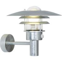 Nordlux Lønstrup 32 Verzinkt 71412031 Wandlamp met bewegingsmelder E27 Verzinkt - thumbnail