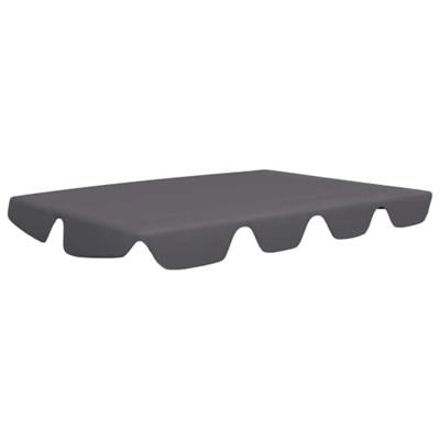VidaXL Vervangingsluifel voor schommelbank 150/130x105/70 cm antraciet VidaXL Vervangingsluifel voor schommelbank 150/130x105/70 cm antraciet