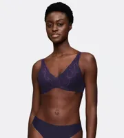 Triumph BH Body Make-up Illusion Lace - Blauw - Kanten beugel bh met brede zachte bandjes - Voorgevormd - Copy - thumbnail