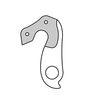 Union derailleurpad gh-086 met schroefset m3x0.5