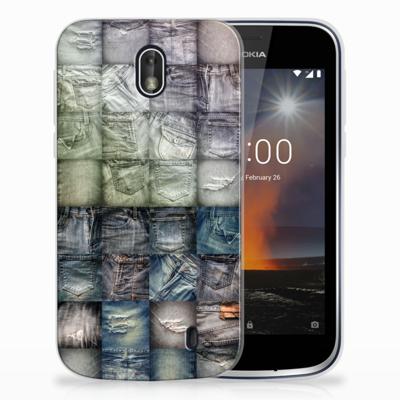 Silicone Back Cover Nokia 1 Spijkerbroeken Silicone Back Cover Nokia 1 Spijkerbroeken