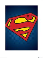 Kunstdruk DC Comics - Superman - Symbol 60x80cm - thumbnail