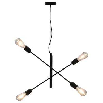 Plafondlamp met filament peren 2 W E27 zwart Plafondlamp met filament peren 2 W E27 zwart