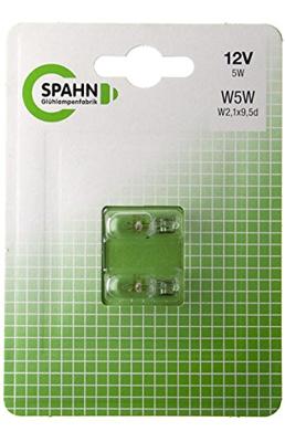 SPAHN steeklamp van glas glass base lamps 12v 5w w2,1x9,5d blister