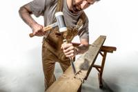 Halder Kunststofhamer | lengte 300 mm hoofd-d. 20 mm | hickory terugslagvrij | hard nylon wit | 1 stuk - 3366.020 3366.020 - thumbnail