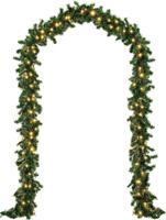 Kerstguirlande , slinger, kerstslinger 5mtr met 100xLED -in/outdoor met afstandsbediening - thumbnail