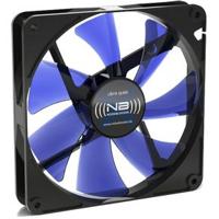 NoiseBlocker BlackSilent XK1 PC-ventilator Zwart, Blauw (transparant) (b x h x d) 140 x 140 x 25 mm - thumbnail