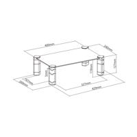 Notebook-standaard Aisens MR01C-109 20 kg - thumbnail