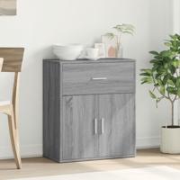 Dressoir 60x31x70 cm bewerkt hout grijs sonoma - thumbnail