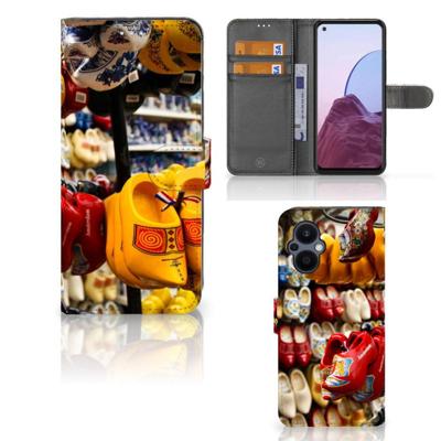 OPPO Reno 8 Lite | OnePlus Nord N20 | Flip Cover | Klompen | Portemonnee hoesje OPPO Reno 8 Lite | OnePlus Nord N20 | Flip Cover | Klompen | Portemonnee hoesje
