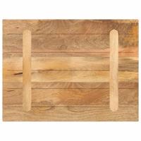 Tafelblad rechthoekig 90x70x3,8 cm massief mangohout - thumbnail